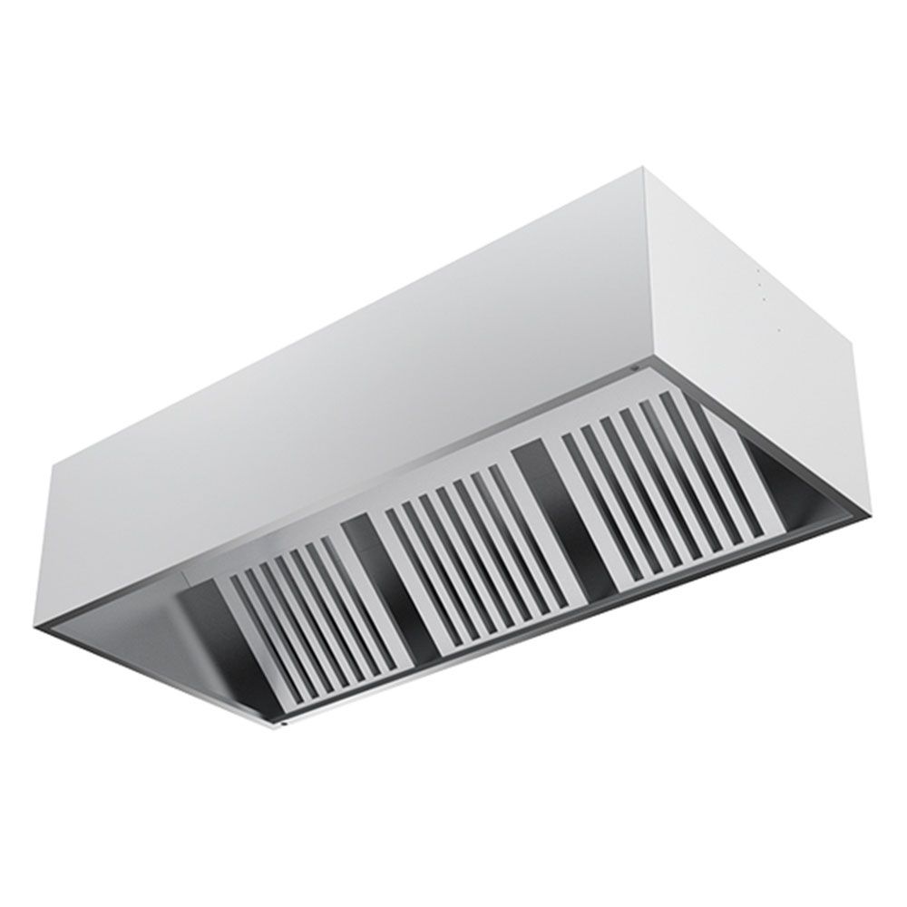 Hota cubica de perete cu filtre, inox, 300*110*40 cm - 1