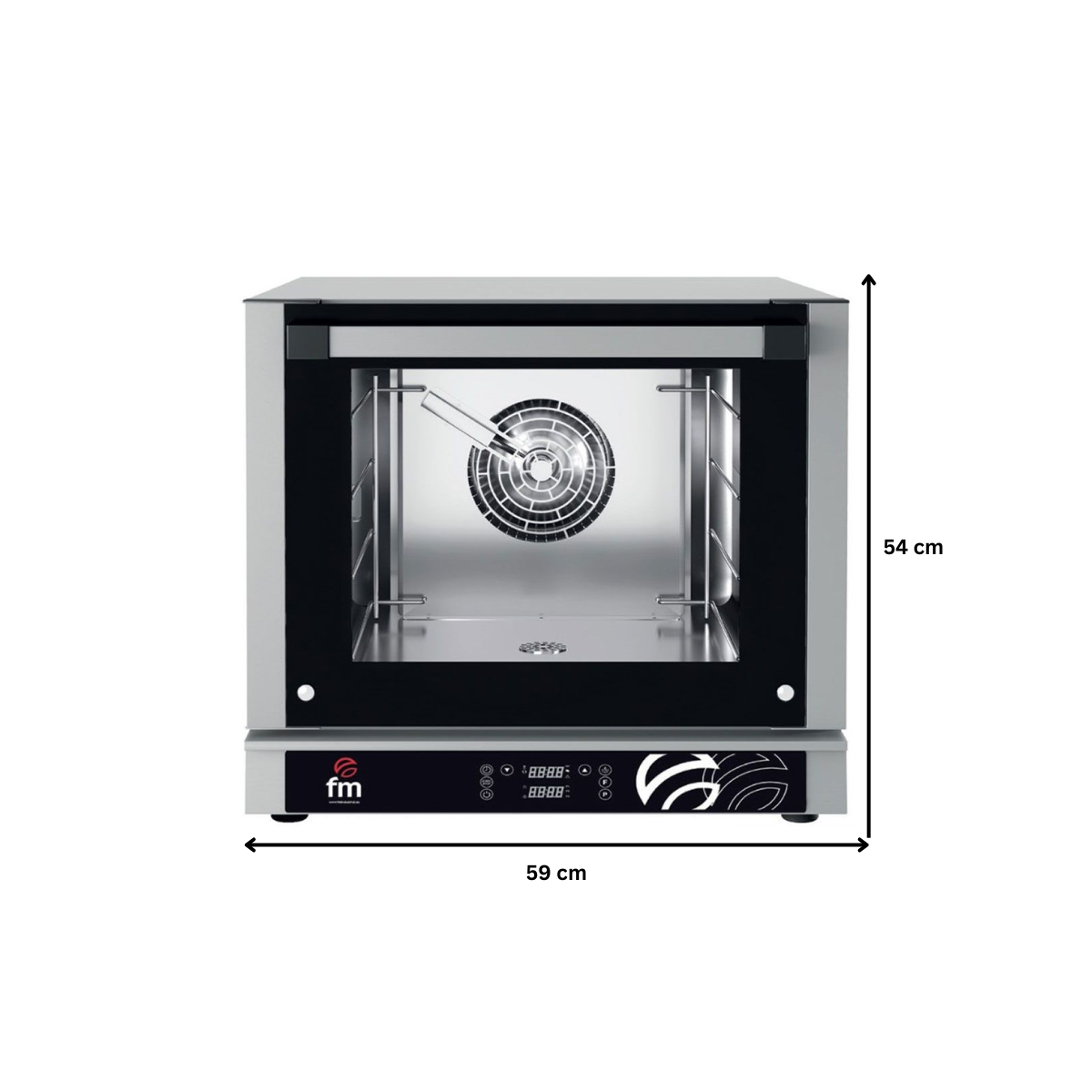 Cuptor profesional patiserie / gastronomie FM electric cu 4 tavi si panou de control electronic - 3