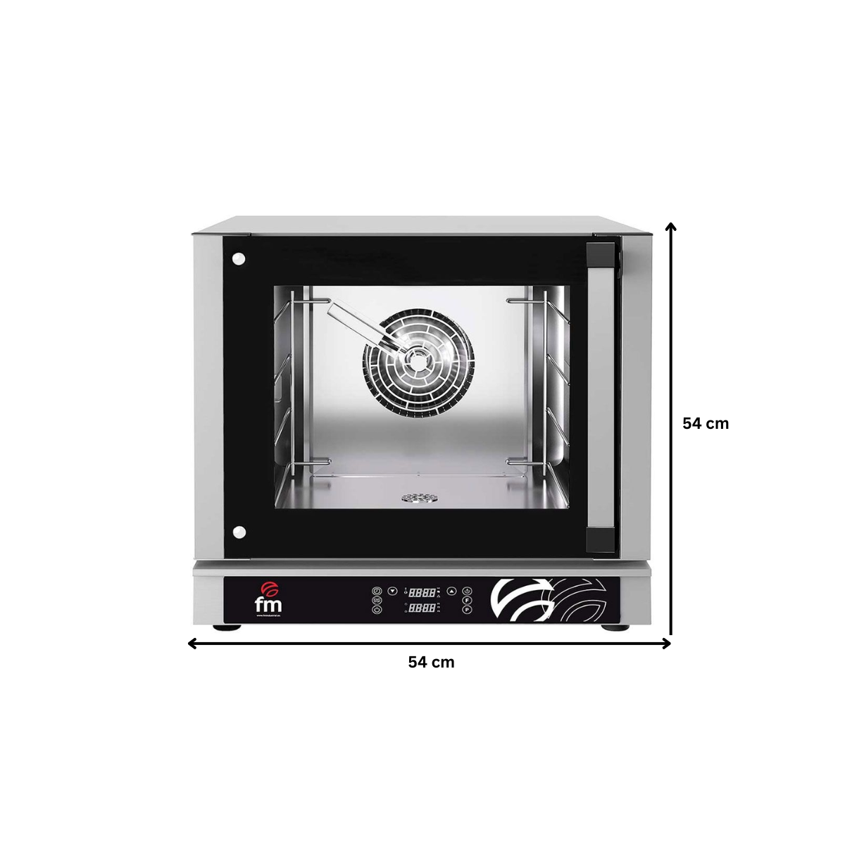 Cuptor profesional patiserie / gastronomie FM electric cu 4 tavi si panou de control electronic - 2