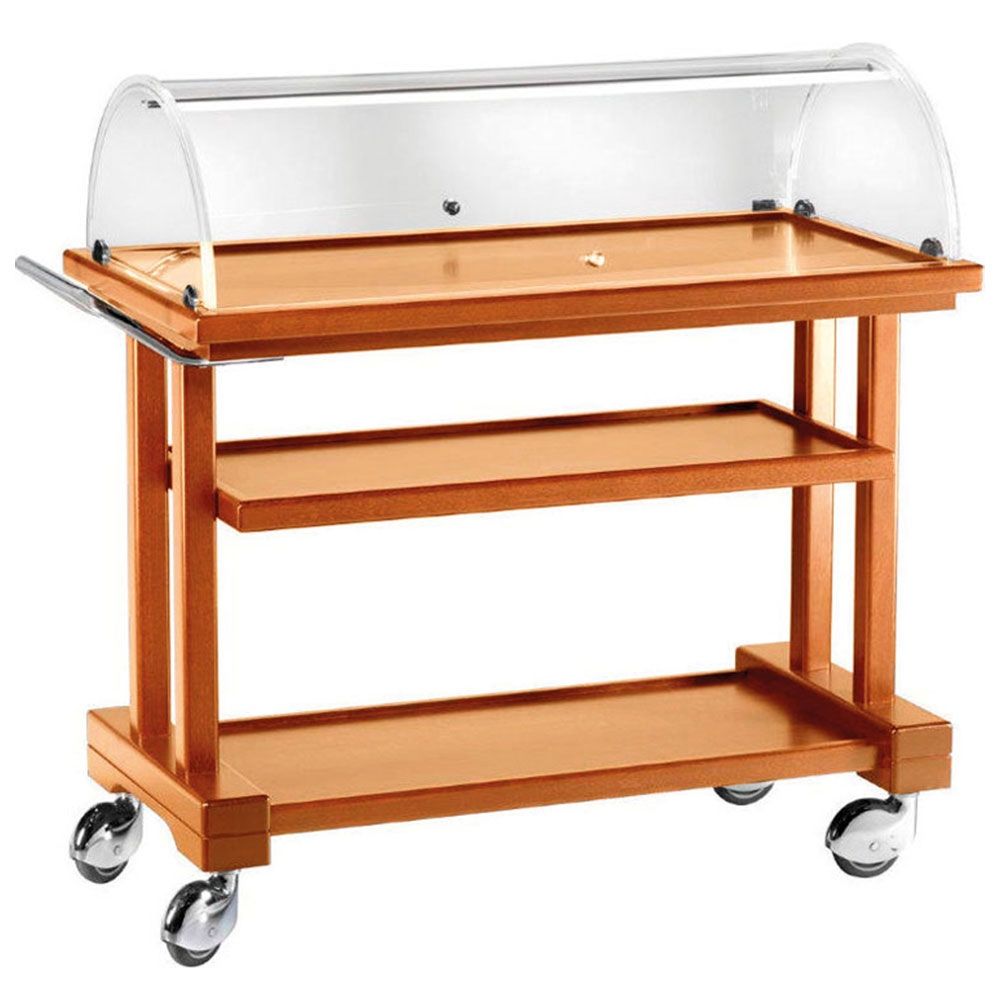 Carucior servire restaurant cu geam panoramic - 0