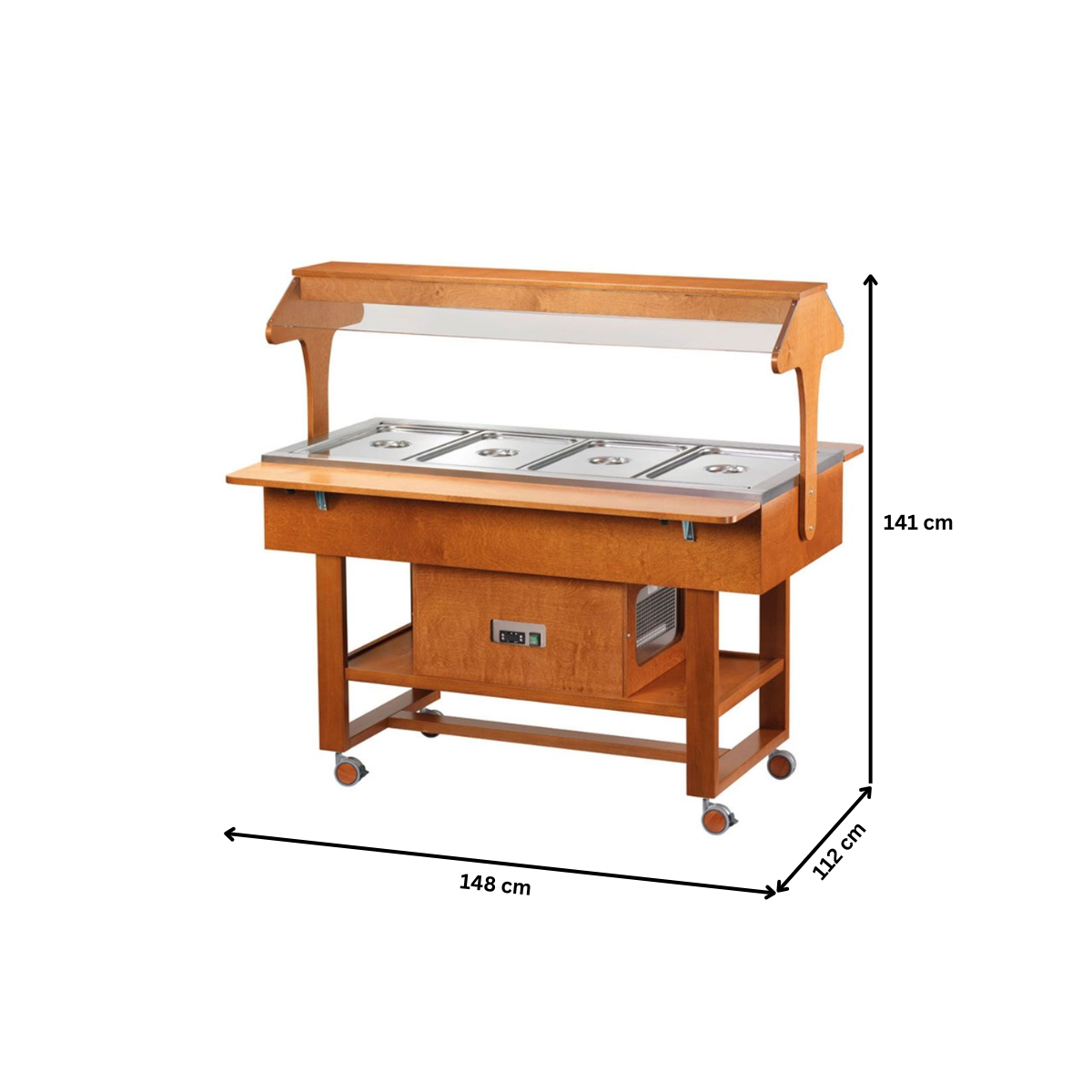 Carucior autoservire rece 4*GN1/1 - 4