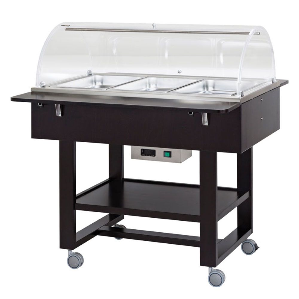 Carucior autoservire bain marie 3*GN1/1 - 0