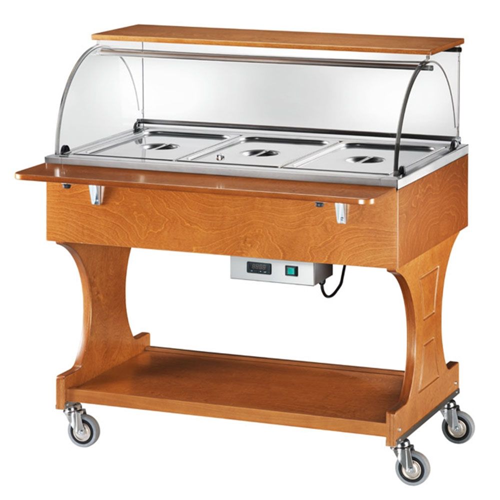 Carucior autoservire bain marie 3*GN1/1 - 0