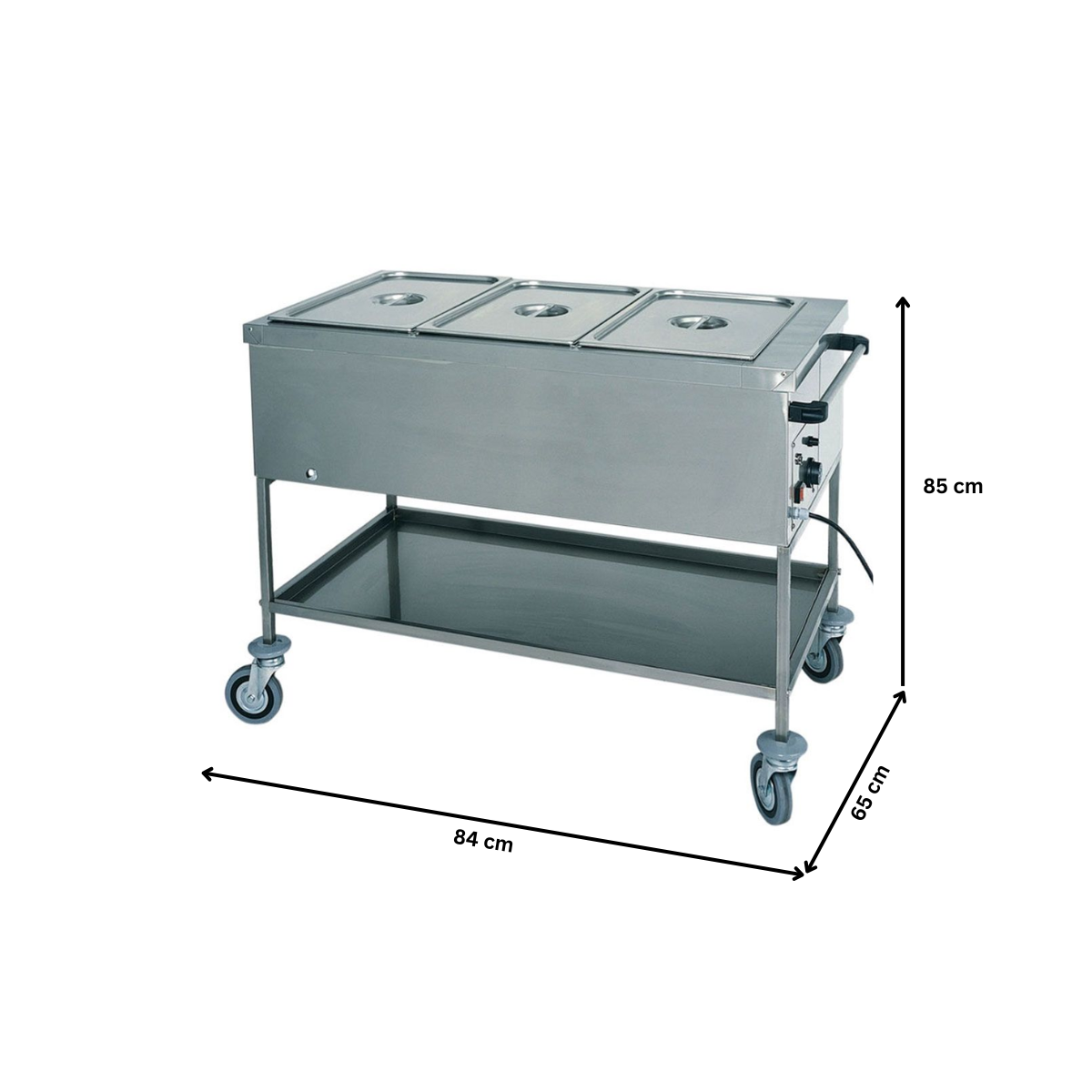 Carucior autoservire cald 2*GN1/1 - 1