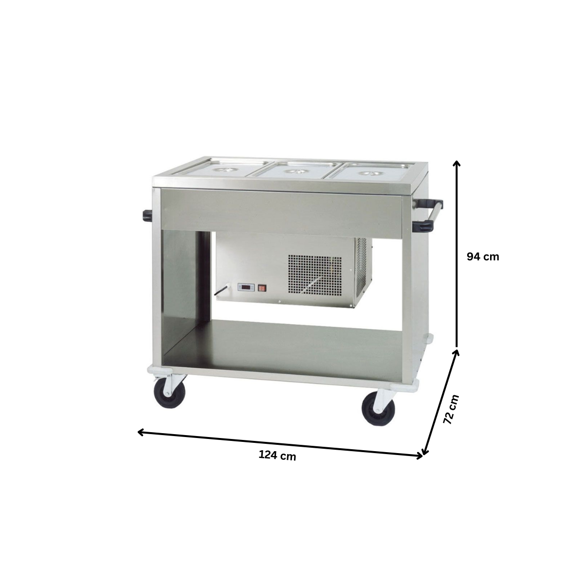 Carucior autoservire rece 3*GN1/1 - 1