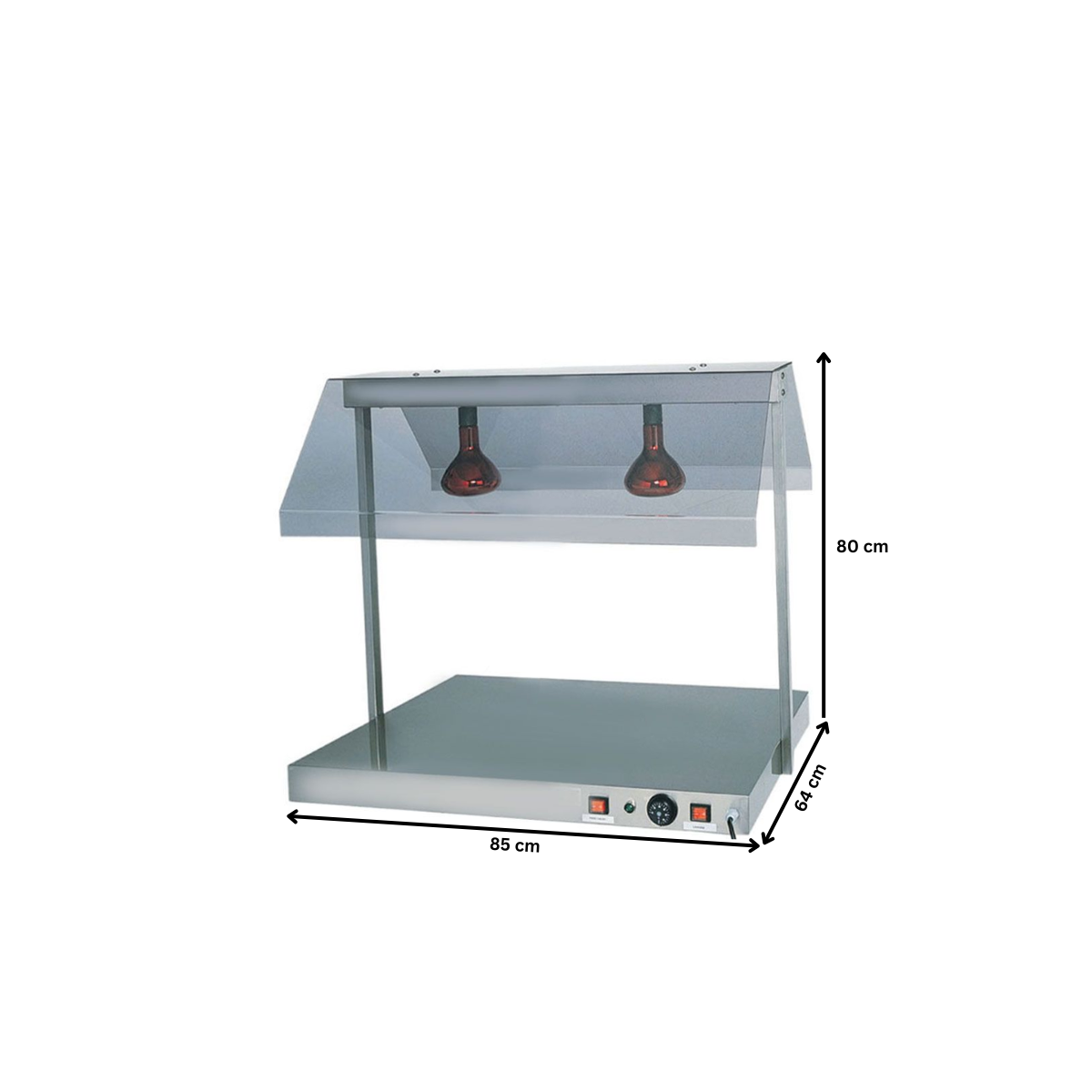 Blat cald cu 2 lampi infrarosu - 1
