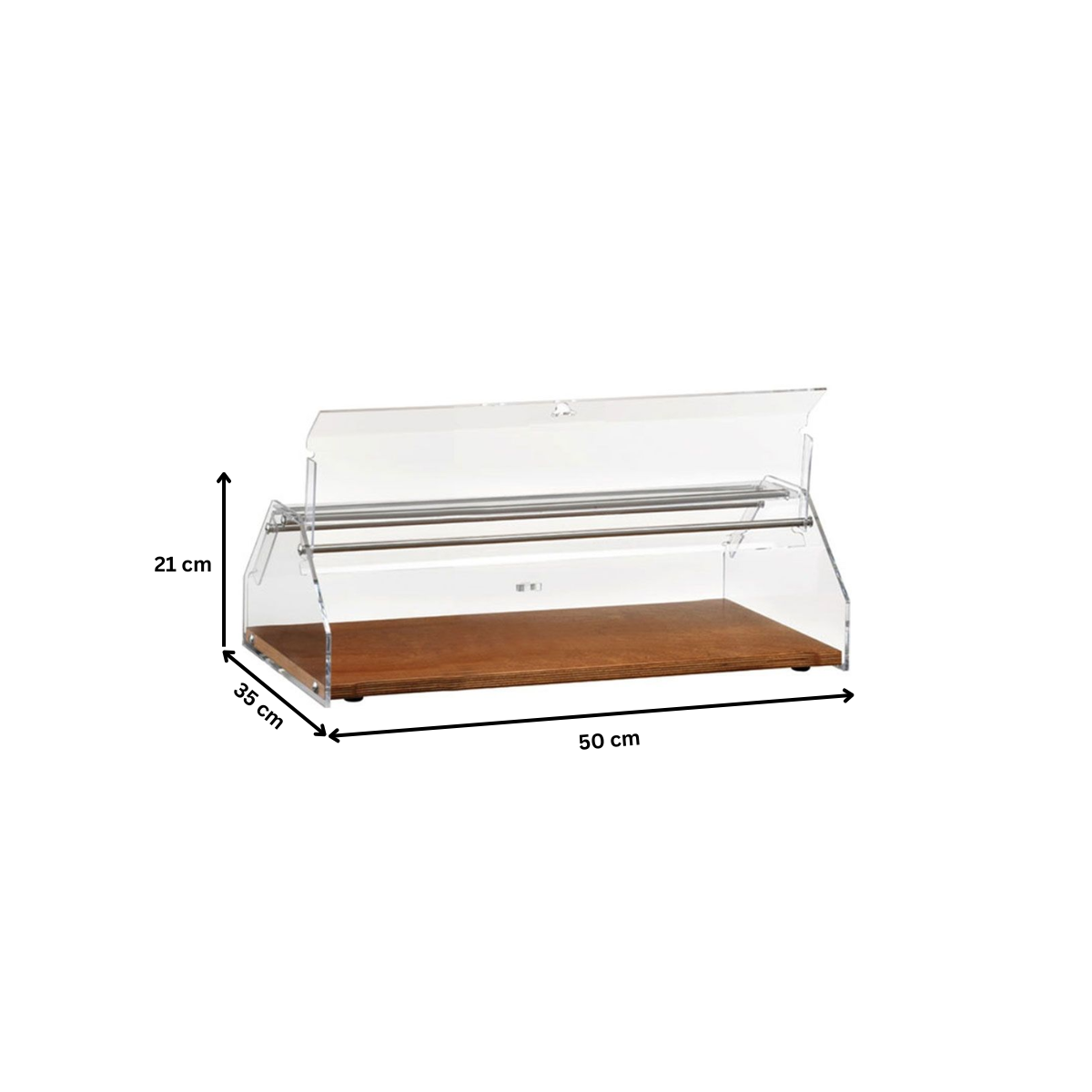 Vitrina neutra de banc pentru patiserie, 50*35*21 cm - 1