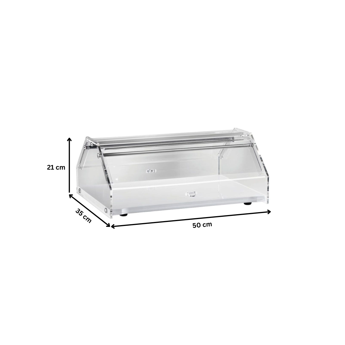 Vitrina neutra de banc pentru patiserie, 50*35*21 cm - 1