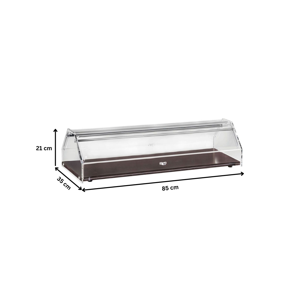Vitrina neutra de banc pentru patiserie, 85*35*21 cm - 1