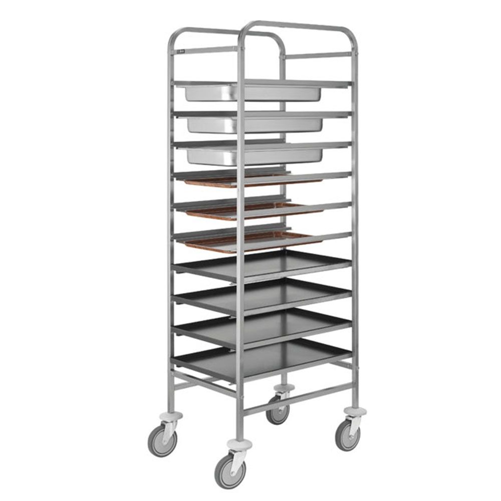 Carucior inox colectare tavi - 0