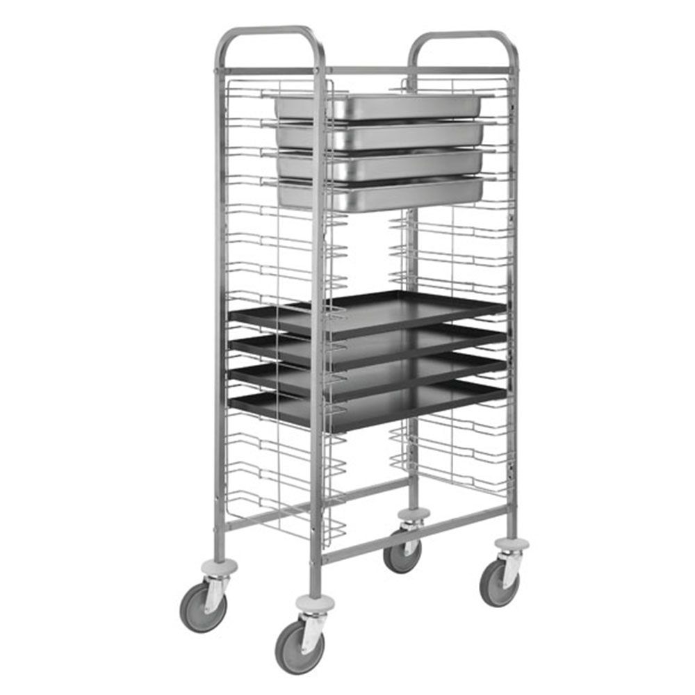 Carucior inox colectare tavi - 0