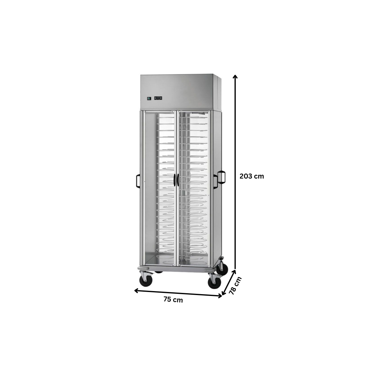 Carucior refrigerat tip dulap 10 grilaje GN2/1 - 1