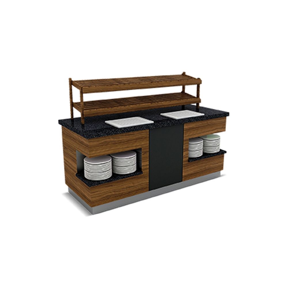 Bufet neutru SANTA FE pentru paine cu 2 polite interioare 160 cm - 0