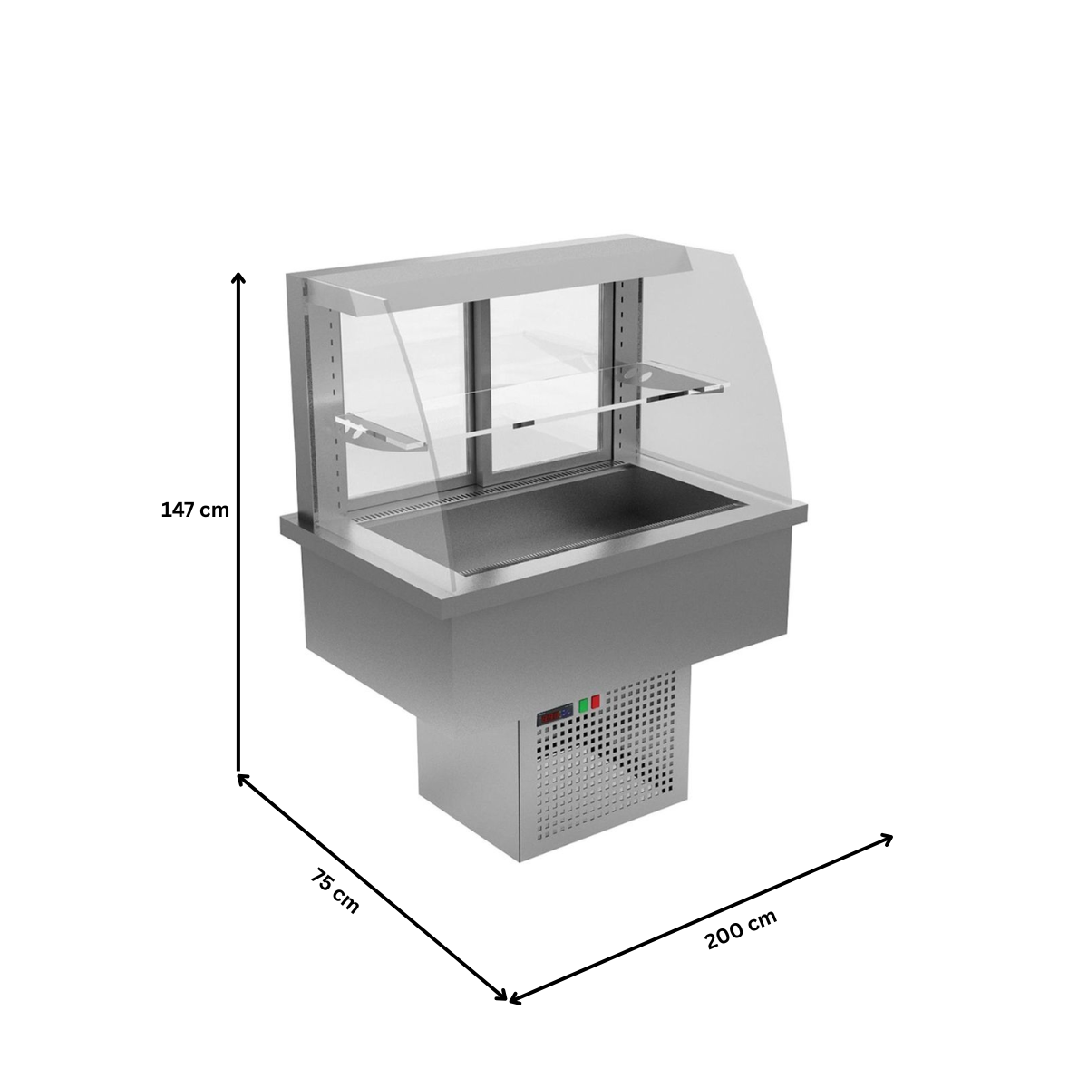 Modul cald drop-in 640 lt pentru autoservire - 1