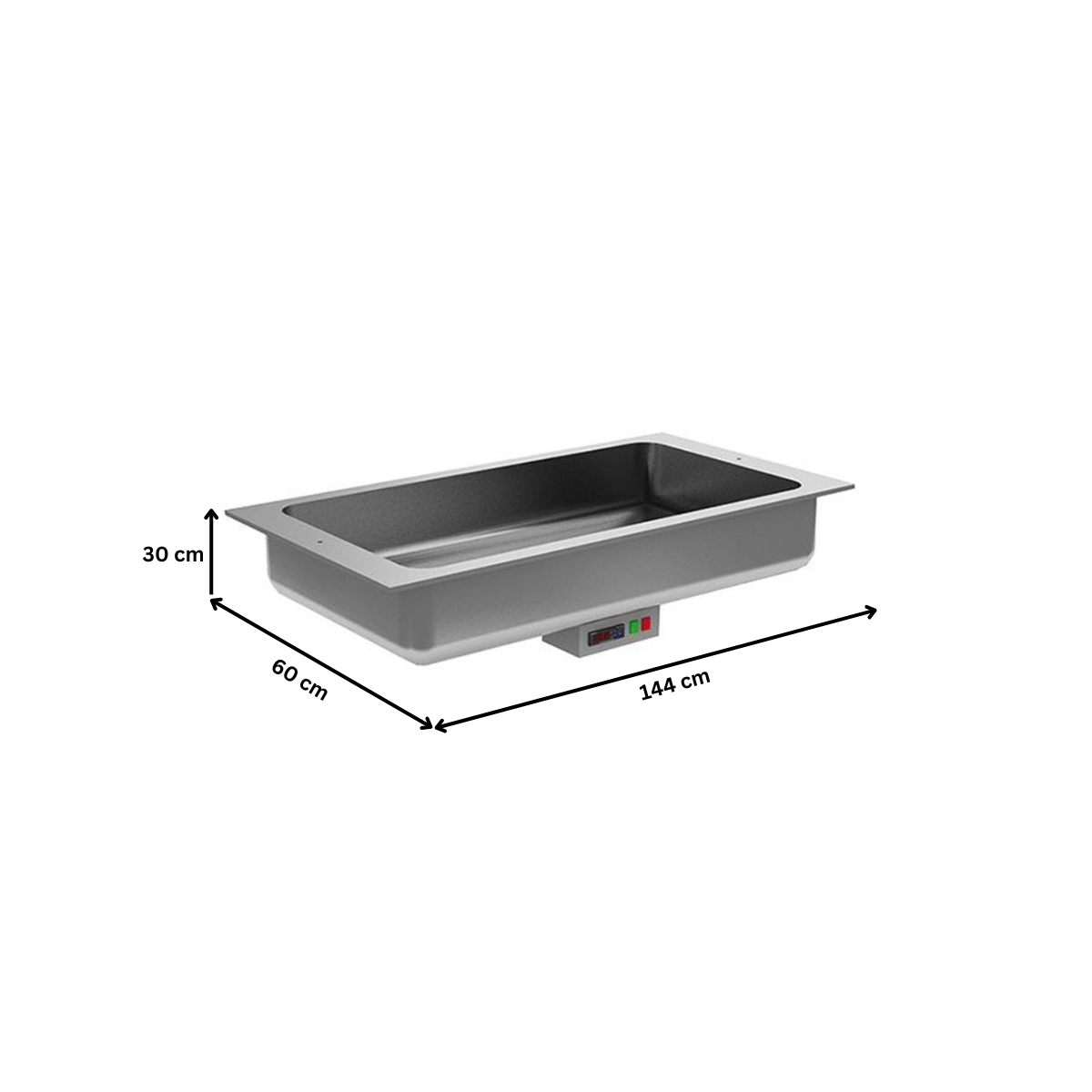 Modul cald drop-in 72 lt pentru autoservire - 1