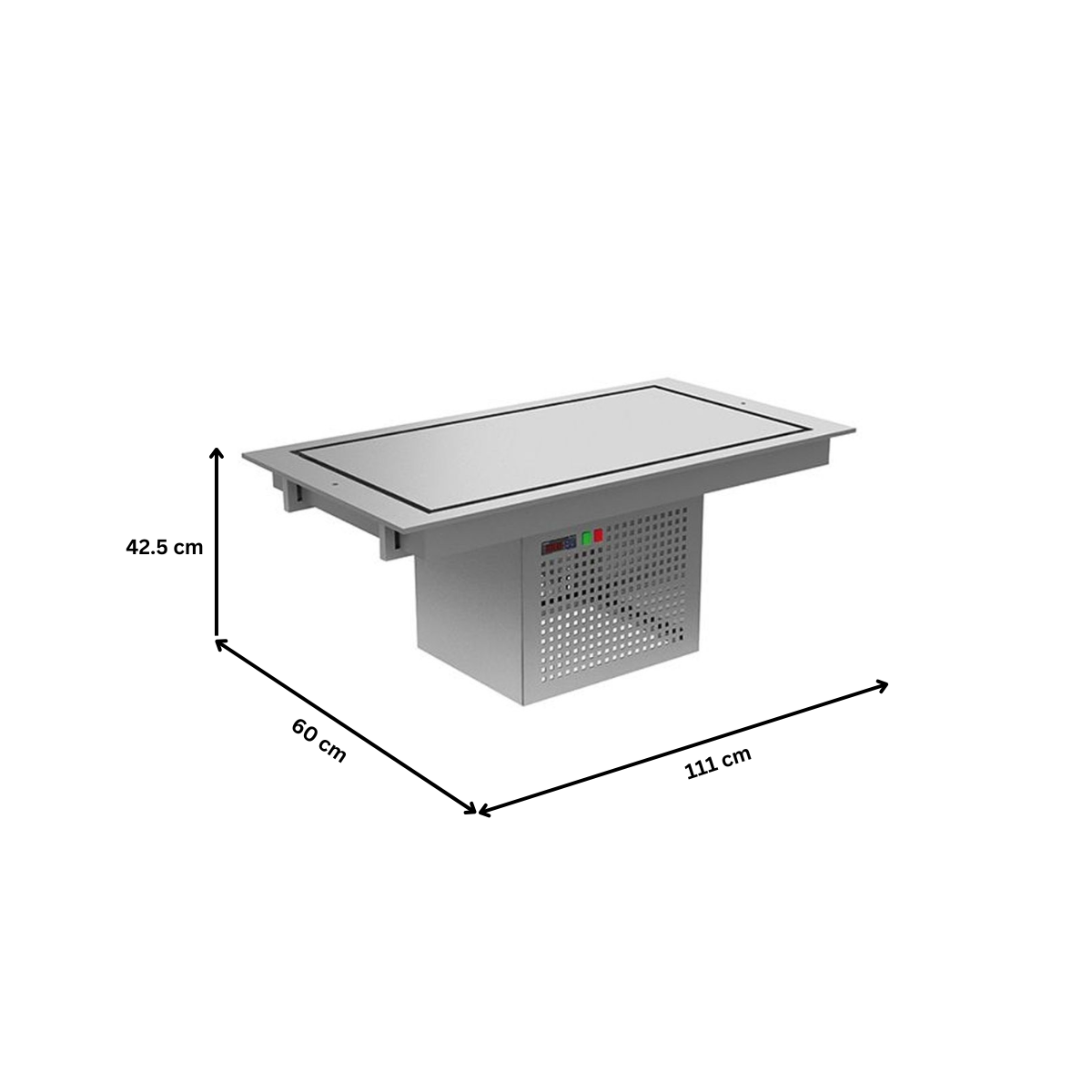 Plan frigorific drop-in 111 cm pentru autoservire - 1
