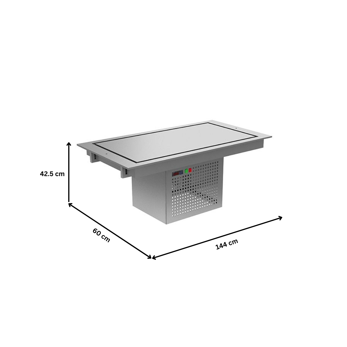 Plan frigorific drop-in 144 cm pentru autoservire - 1