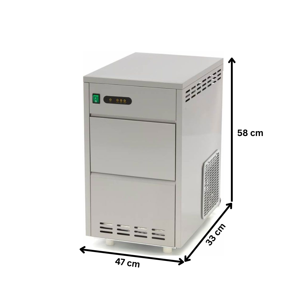 Masina fulgi de gheata profesionala, 30 kg cu depozit si agregat intern - 5