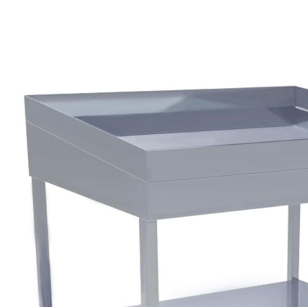 Masa inox expunere peste cu polita inferioara 150*120*80 - 2