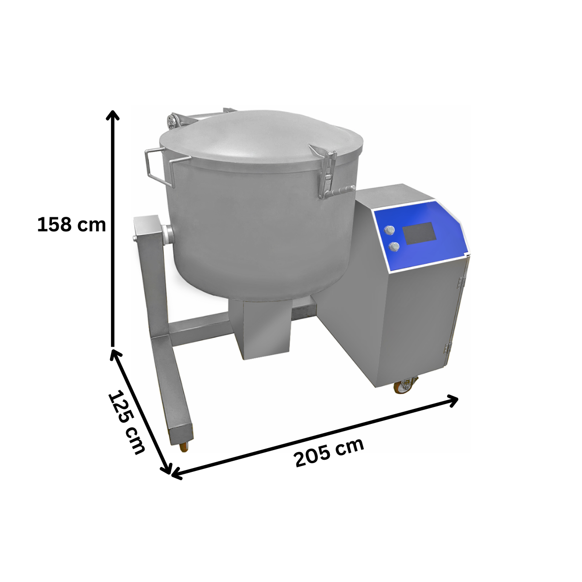 Tumbler carne sub vacuum 500 lt cu tambur racit - 3