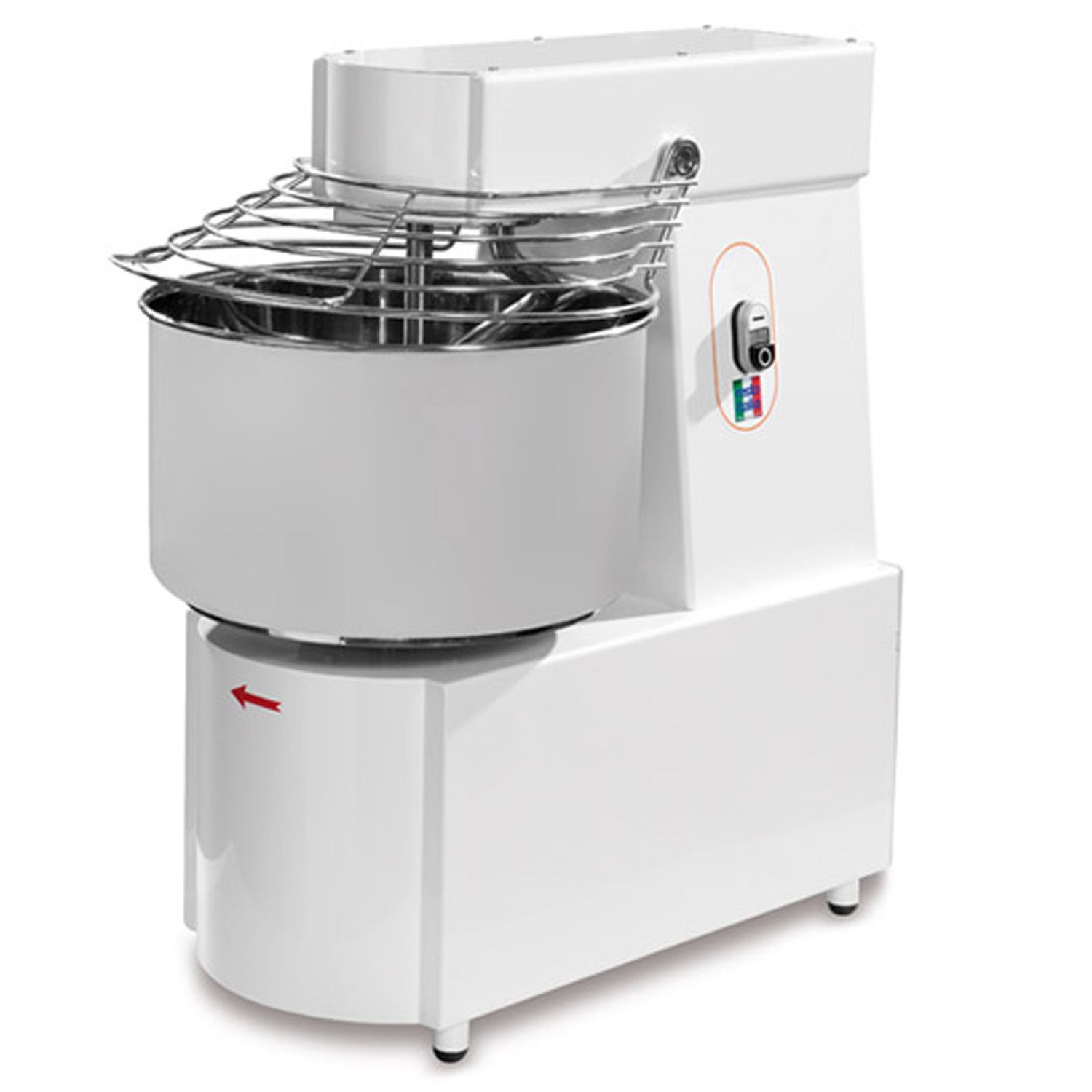 Malaxor aluat RESTO ITALIA, inox, 50 lt, 43 kg, cap fix si 1 viteza, 49*80*80 cm - 1