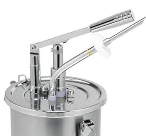 Dozator din inox cu ac, pentru gogosi si sosuri calde, inox, 3 lt, 18,5*52 cm - 4