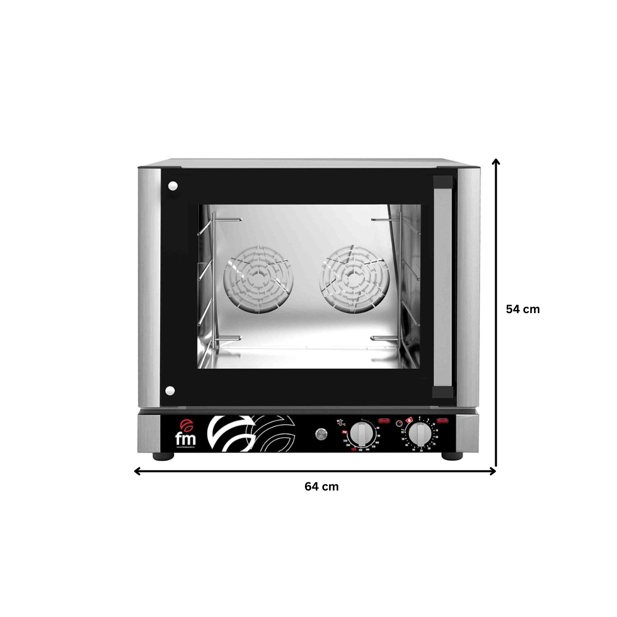 Cuptor profesional patiserie / gastronomie FM electric cu 4 tavi si panou de control mecanic - 2