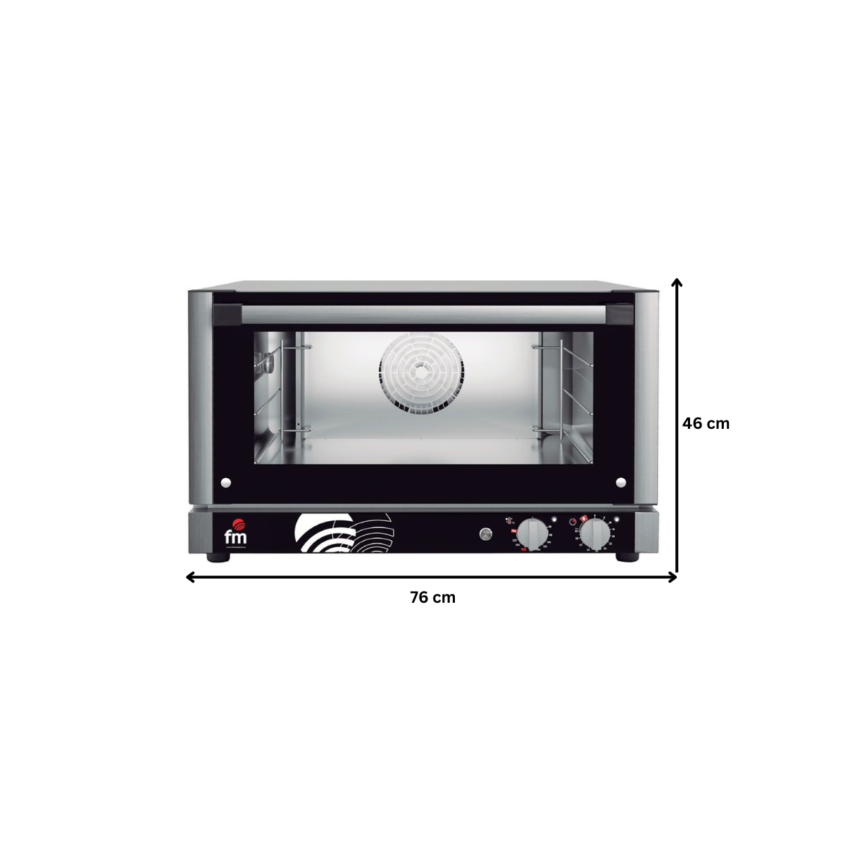 Cuptor profesional patiserie / gastronomie FM electric cu 3 tavi si panou de control mecanic - 3