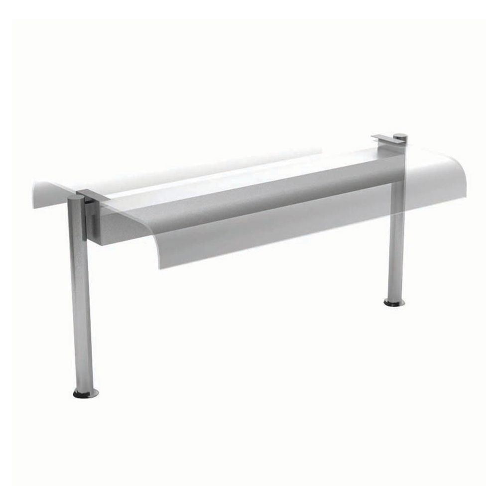 Suprastructura cu sticla curbata si iluminare fluorescenta 176 cm - 0