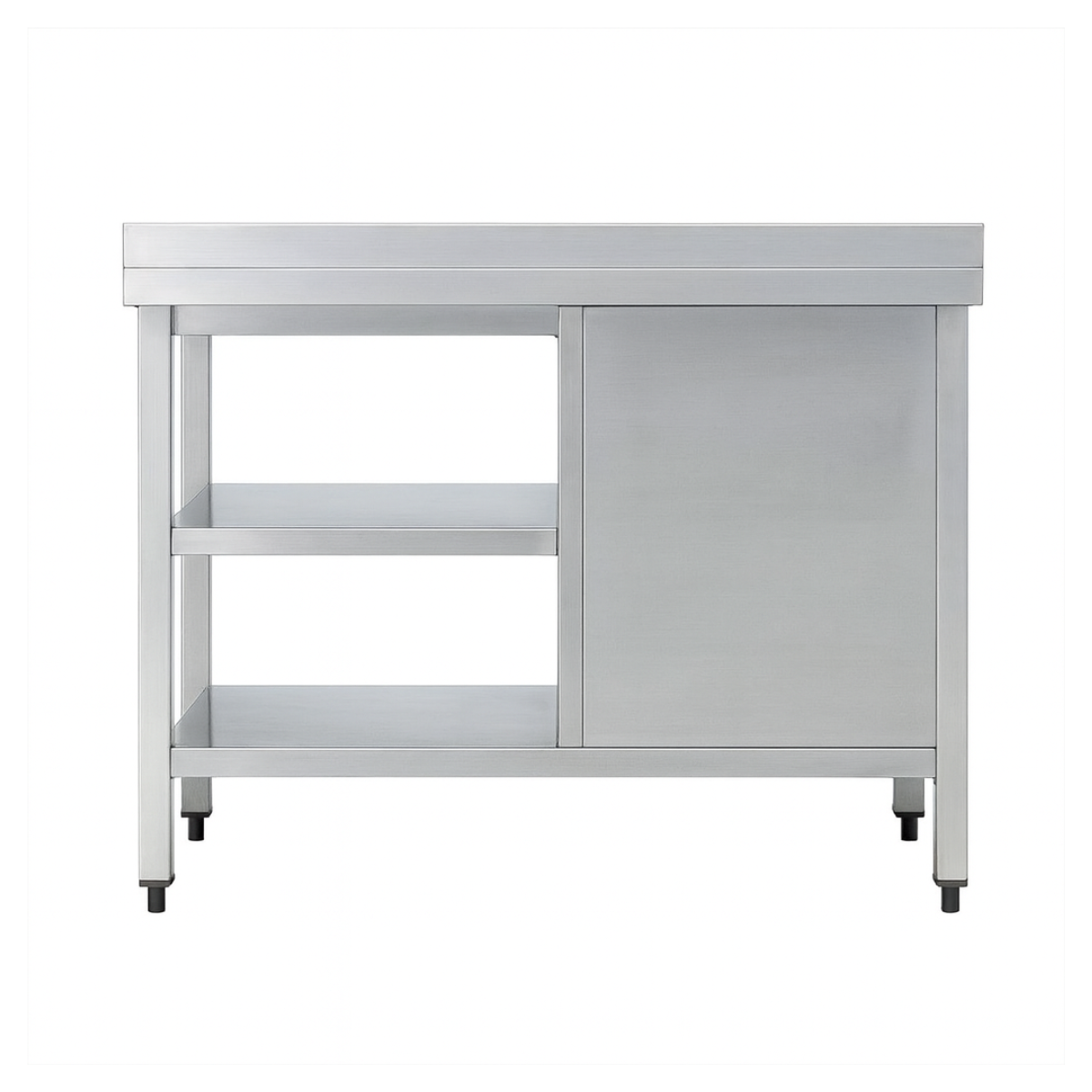 Masa de lucru inox cu polita intermediara si inferioara si 3 sertare 240*60*85 - 3