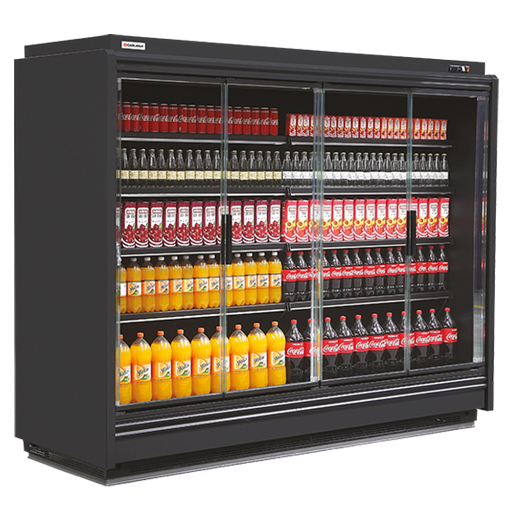 Raft frigorific pentru mezeluri-lactate-bauturi 156 cm - motor exterior - 0