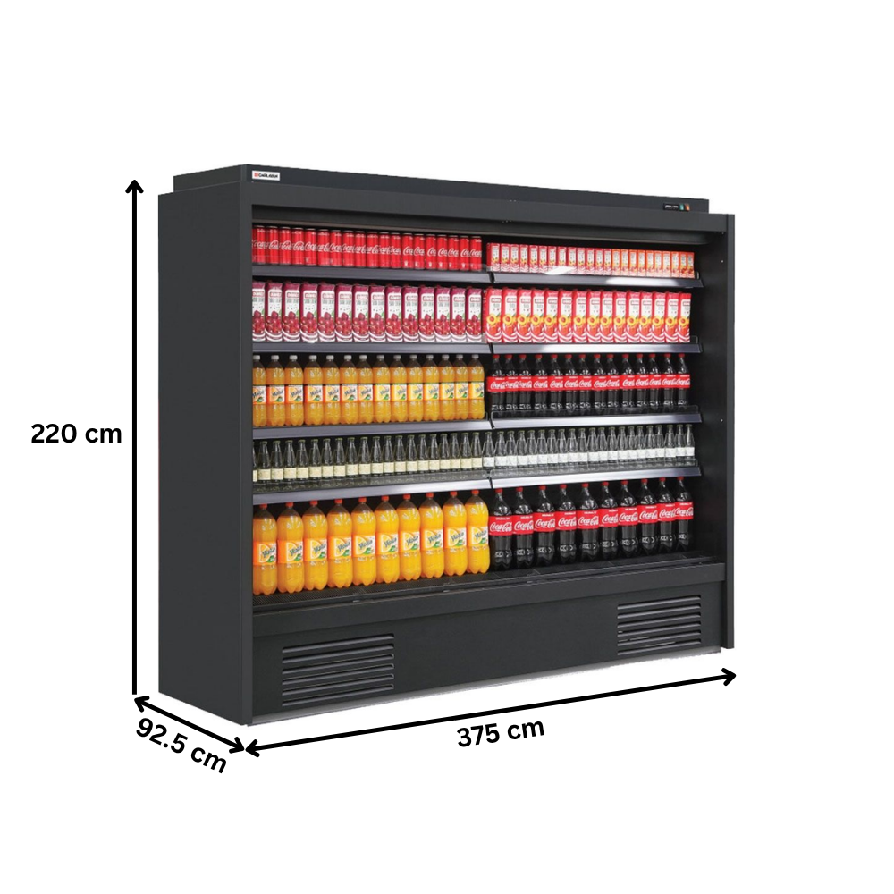 Raft frigorific pentru mezeluri-lactate-bauturi 375 cm - motor exterior - 1