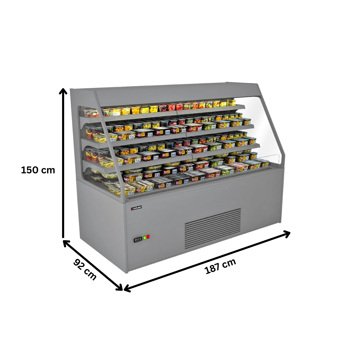 Vitrina frigorifica self-service produse snacks si bauturi 187 cm - motor interior - 2