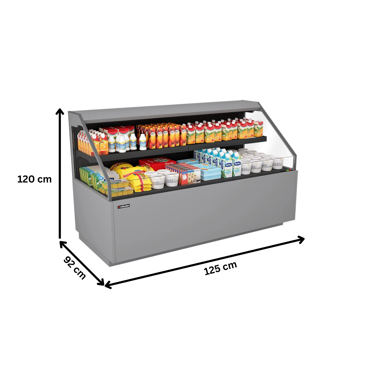 Vitrina frigorifica self-service produse snacks si bauturi 125 cm - motor interior - 3