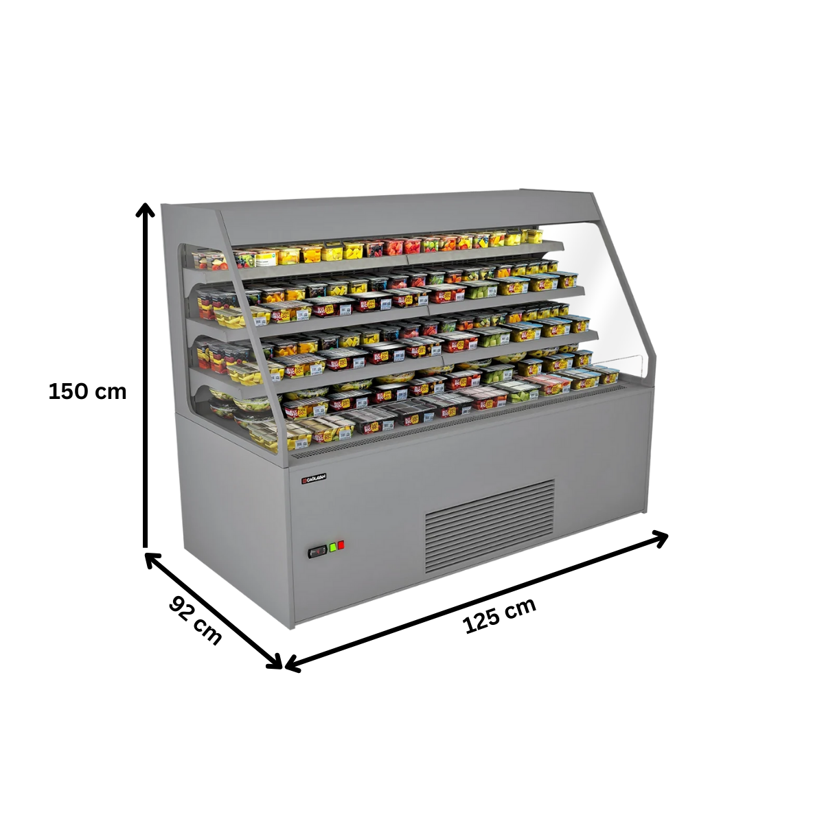 Vitrina frigorifica self-service produse snacks si bauturi 125 cm - motor exterior - 3