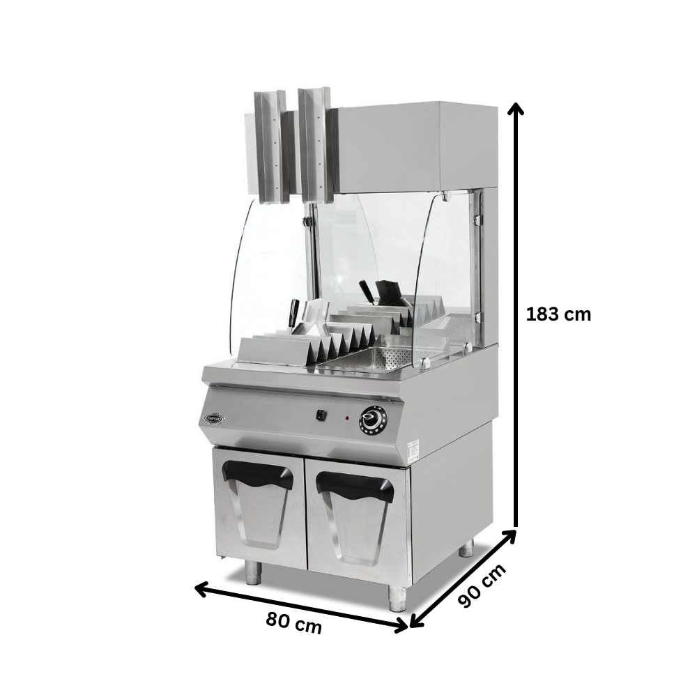 Masa calda profesionala, electrica, inox, pentru mentinere la cald - 3