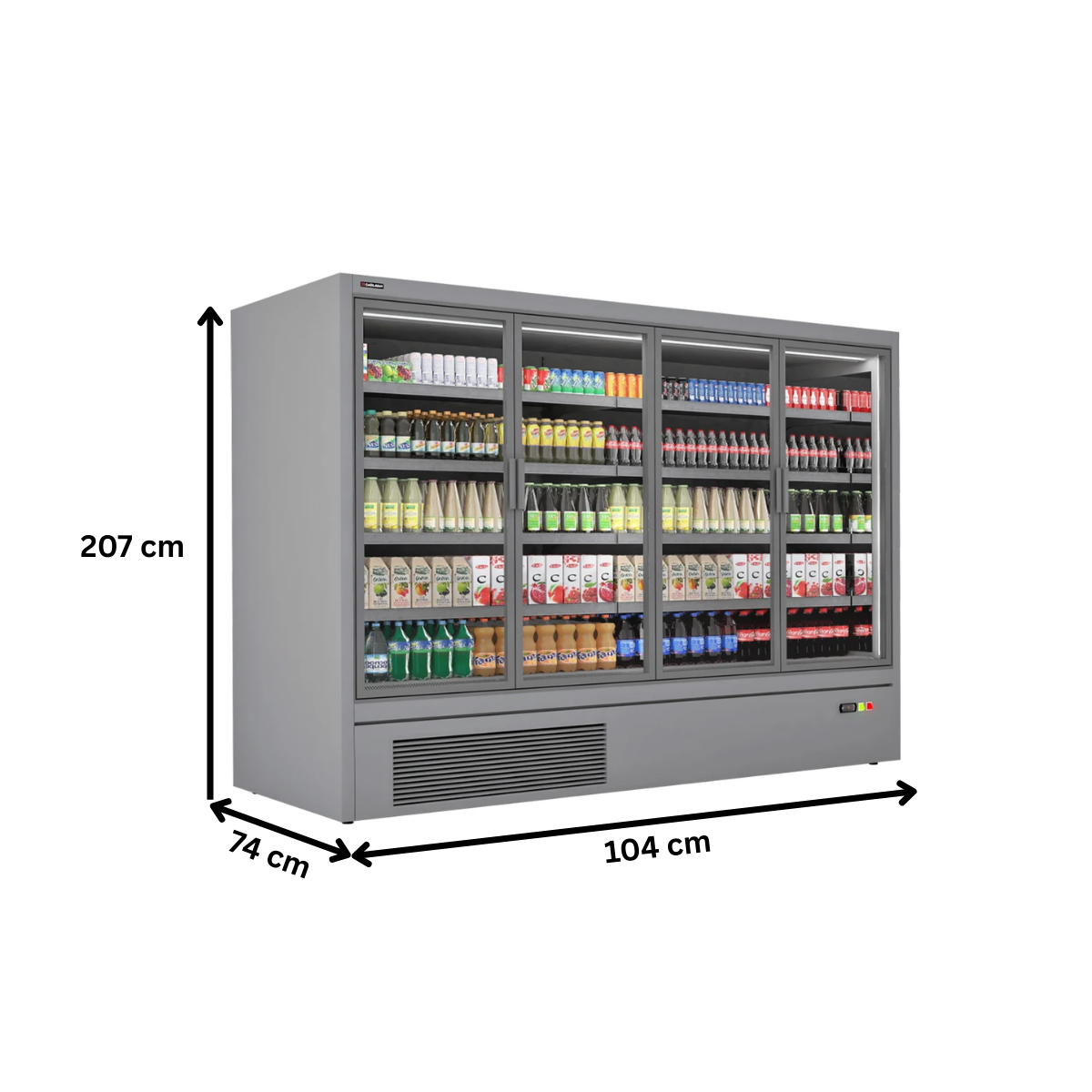 Raft frigorific pentru carne-mezeluri-lactate-bauturi 104 cm - motor interior - 3