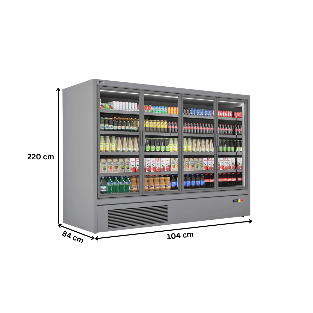 Raft frigorific pentru carne-mezeluri-lactate-bauturi 104 cm - motor interior - 4