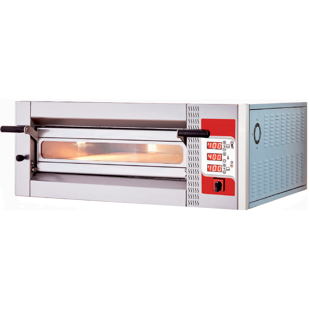 Cuptor profesional pizza electric cu panou de control electronic programabil 4 pizza / 30 cm - 0