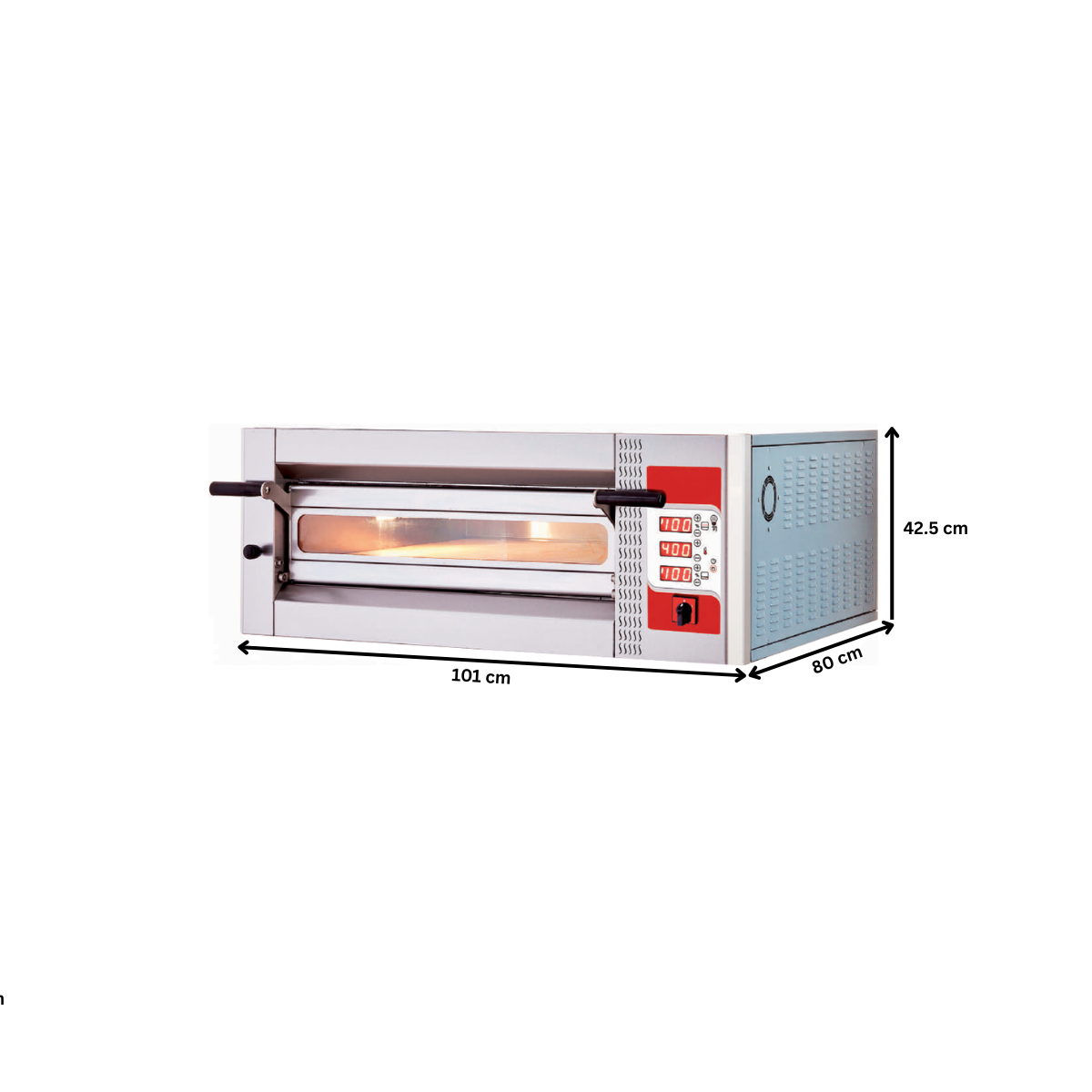 Cuptor profesional pizza electric cu panou de control electronic programabil 4 pizza / 30 cm - 5