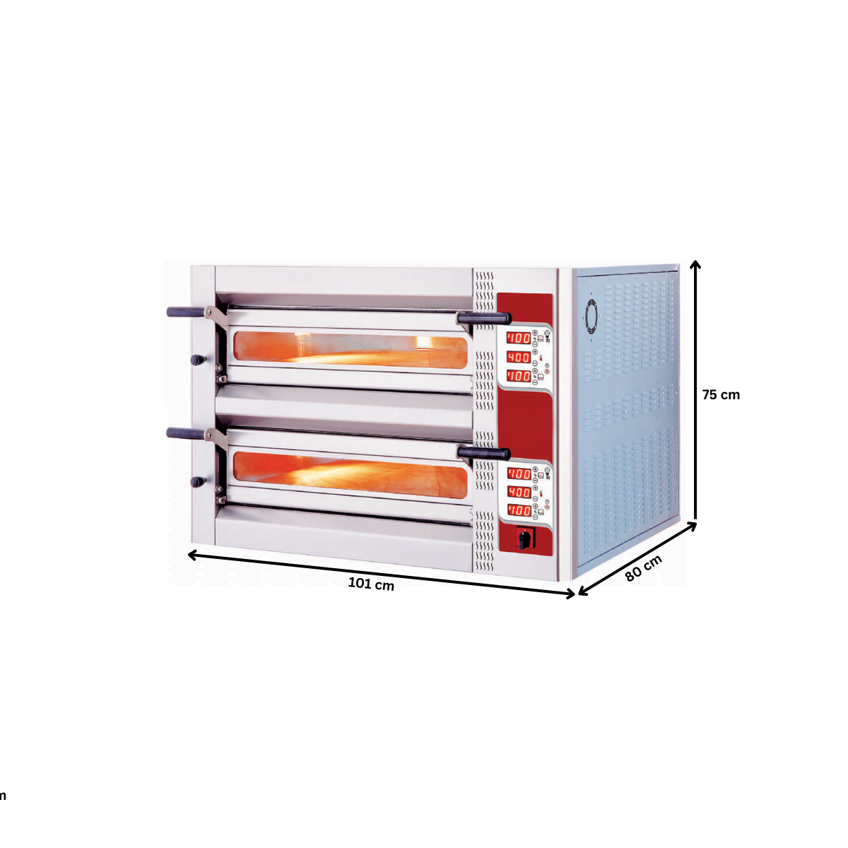 Cuptor profesional pizza electric cu panou de control electronic programabil 4+4 pizza / 30 cm - 5