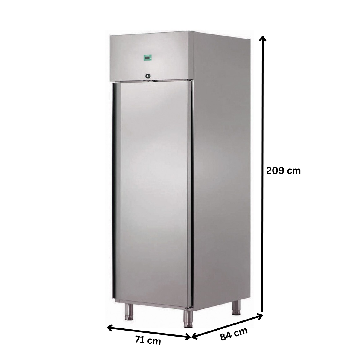 Dulap frigorific vertical inox cu 1 usa, STATIC, 600 lt - 1