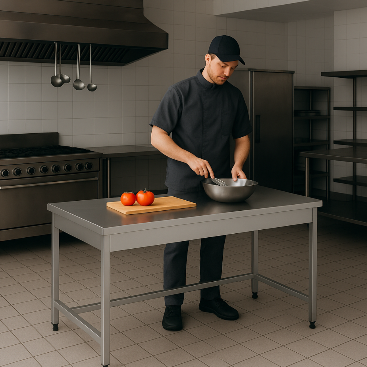 Masa de lucru inox simpla 140*60*85 - 6