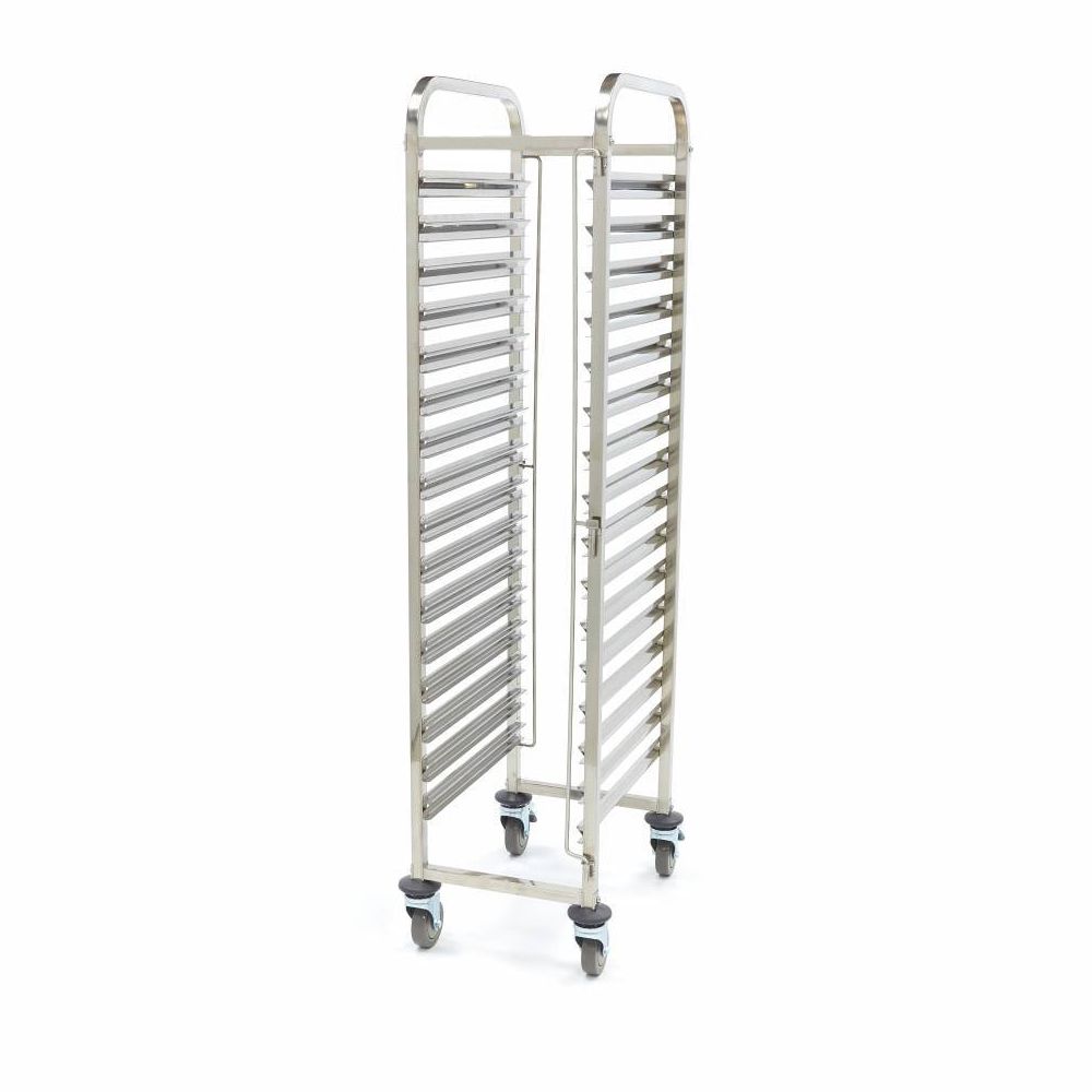 Carucior inox colectare cuve MAXIMA 16 cuve GN 1/1*65 - 1
