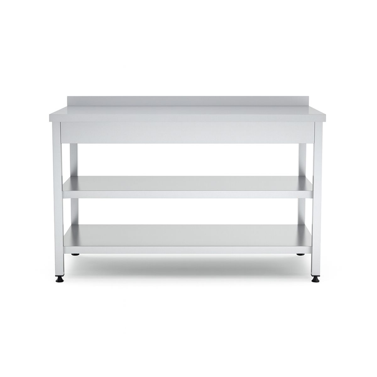 Masa de lucru inox cu polita intermediara si inferioara 100*70*85 - 3
