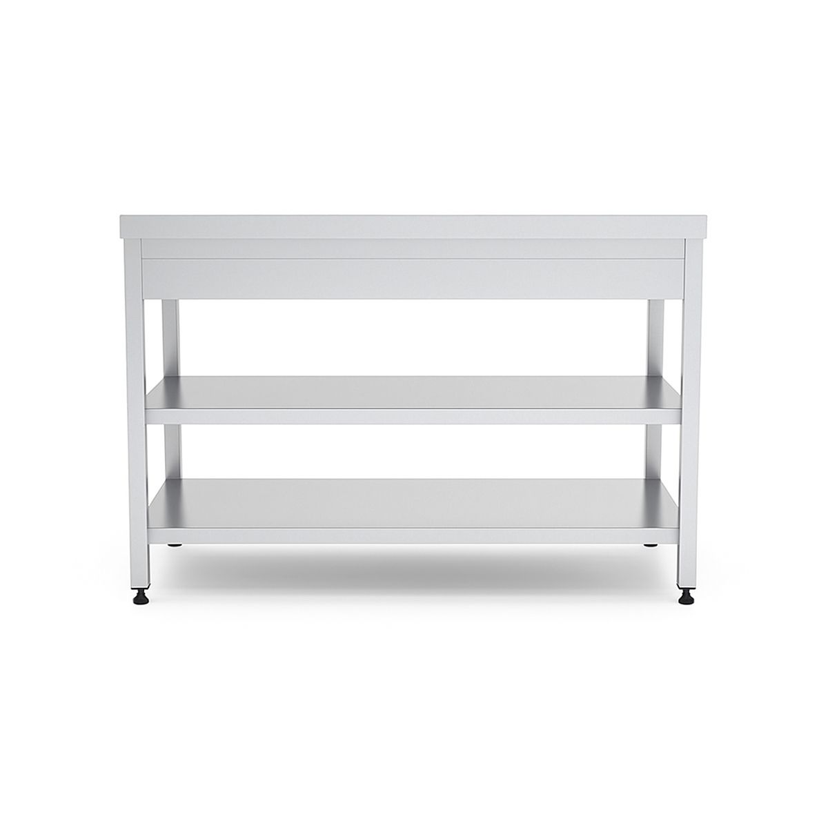 Masa de lucru inox cu polita intermediara si inferioara 180*60*85 - 4