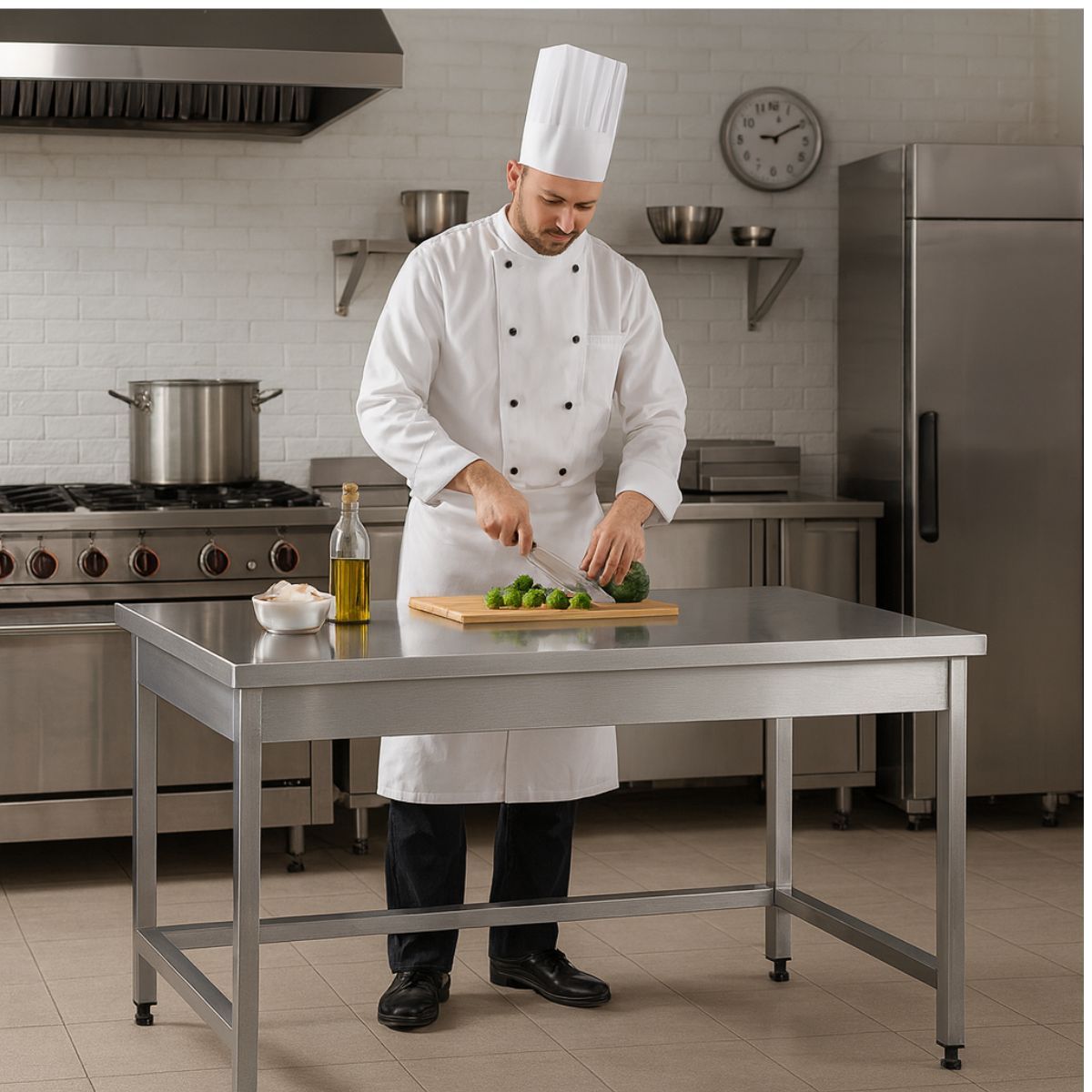 Masa de lucru inox simpla 100*60*85 - 7