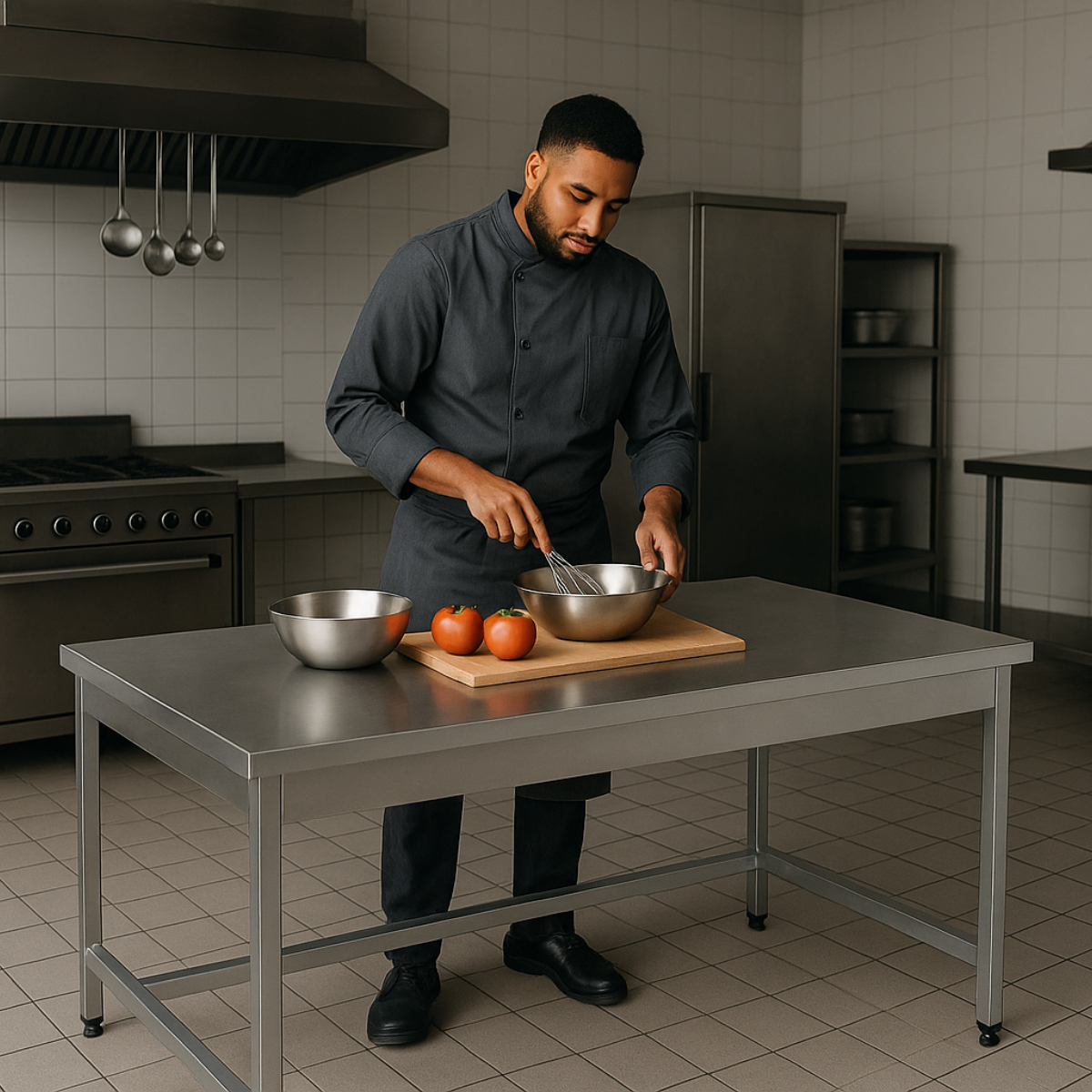 Masa de lucru inox simpla 120*60*85 - 6