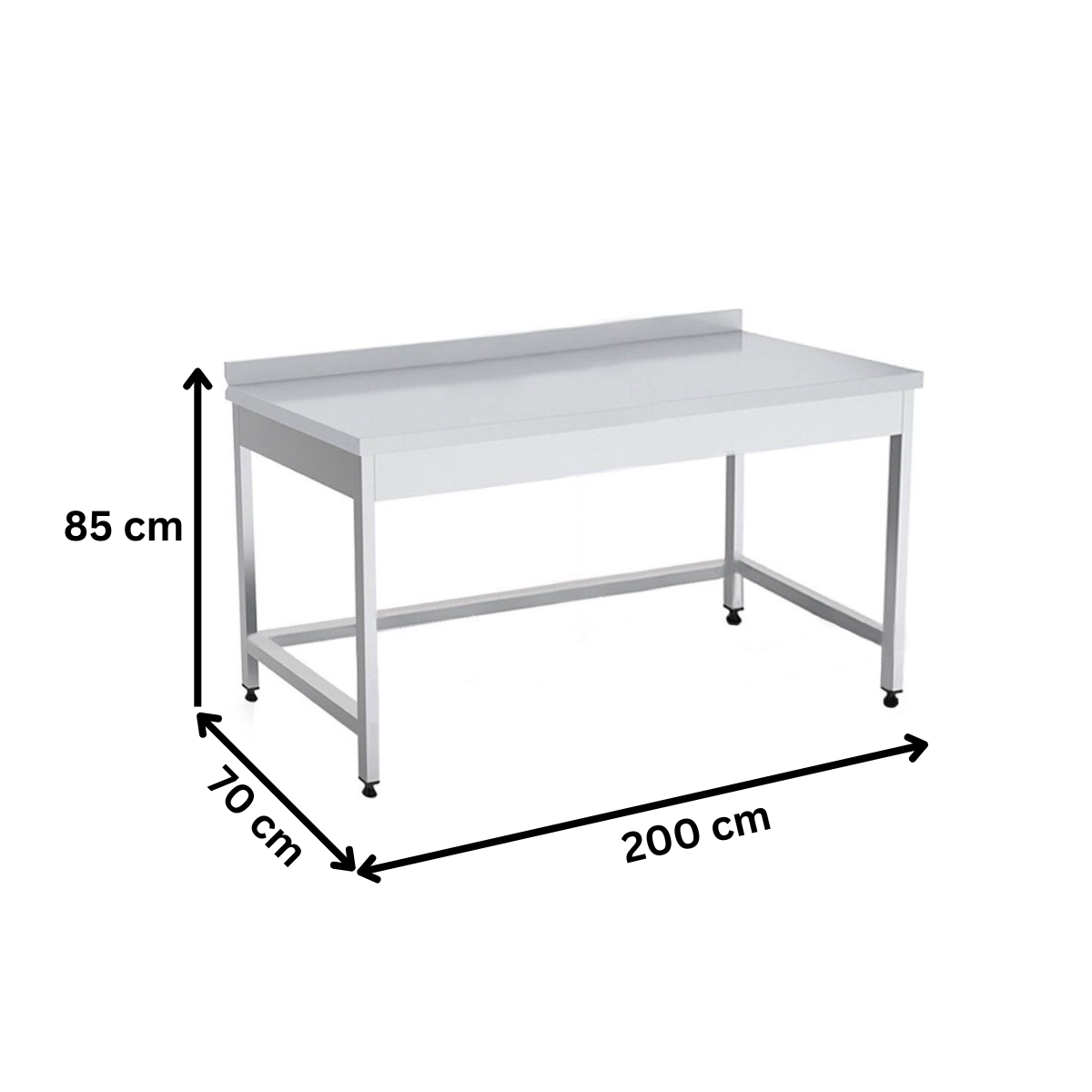 Masa de lucru inox simpla 200*70*85 - 2