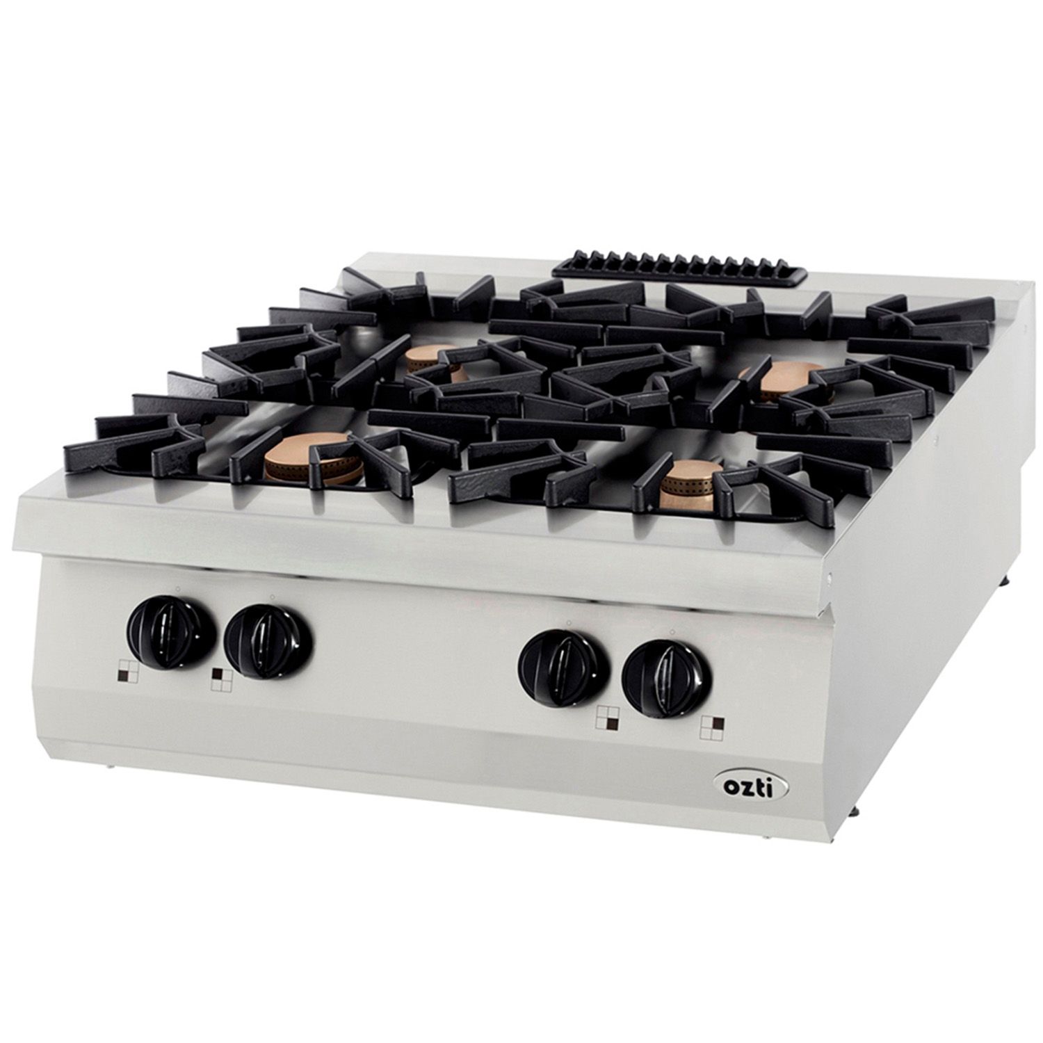Masina de gatit pe gaz OZTI, inox, cu 4 arzatoare, 80*90*28 cm - 1